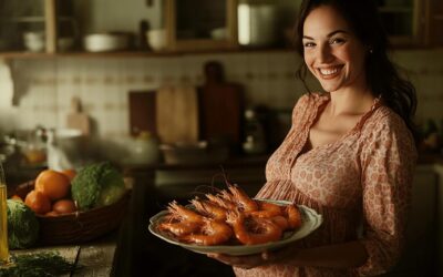 Les gambas pendant la grossesse : bienfaits et precautions pour le developpement du bebe